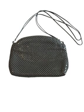 Whiting and Davis Vintage Crossbody gray color